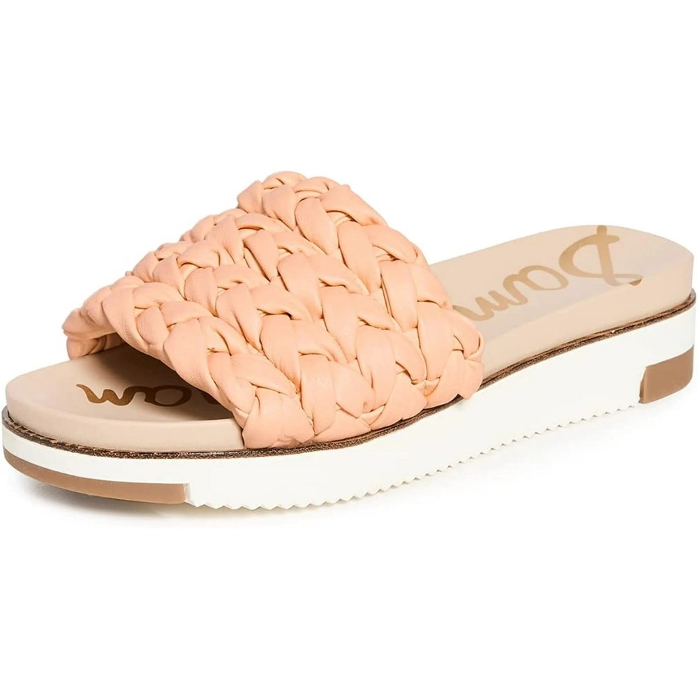 Sam Edelman Peach Braided Slide Sandal
